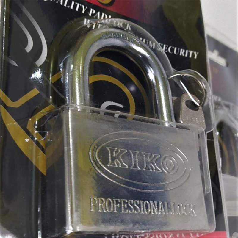 Picture of 70mm Kiko Stainless Steel Square Padlock Lock Warehouse Door Key-Silver
