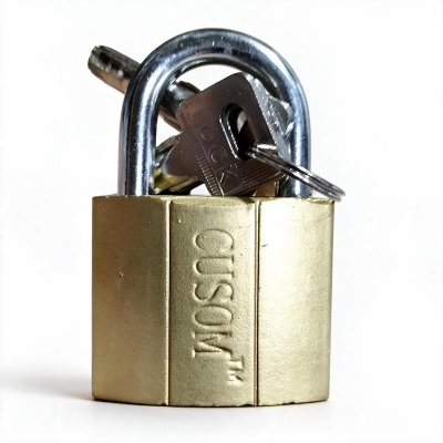 Picture of Cusom Padi Dcks Top Security 63 mm Pad Lock 1pcs-Gold