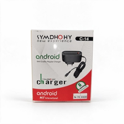 Picture of Symphony Charger with 6 Month Warrnty Cable Mobile Phone Charger For Huawei Samsung Xiaomi-Black