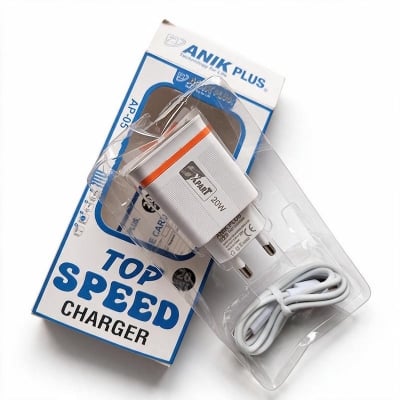 Picture of USB Charger 20W Quick Charger 3.0 Fast Charging Type C PD Mobile Phone Power Adapter For iPhone 15 Xiaomi POCO Samsung Oneplus-White