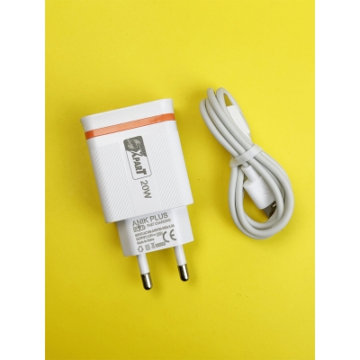 Picture of 20W Fast Charger For iPhone Samsung OPPO Vivo Xiaomi Realme Type C Charger Quick Charge 4.0 QC 3.0 For iPhone Android-White