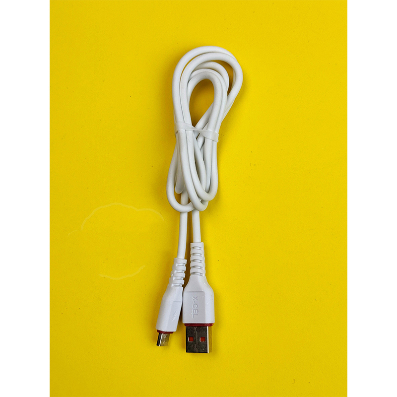Picture of Excel Fast Data transfer cable_ 2.4A Fast Charging USB cable_ QC and PD charging adapter supported Micro USB_Typ-B-White