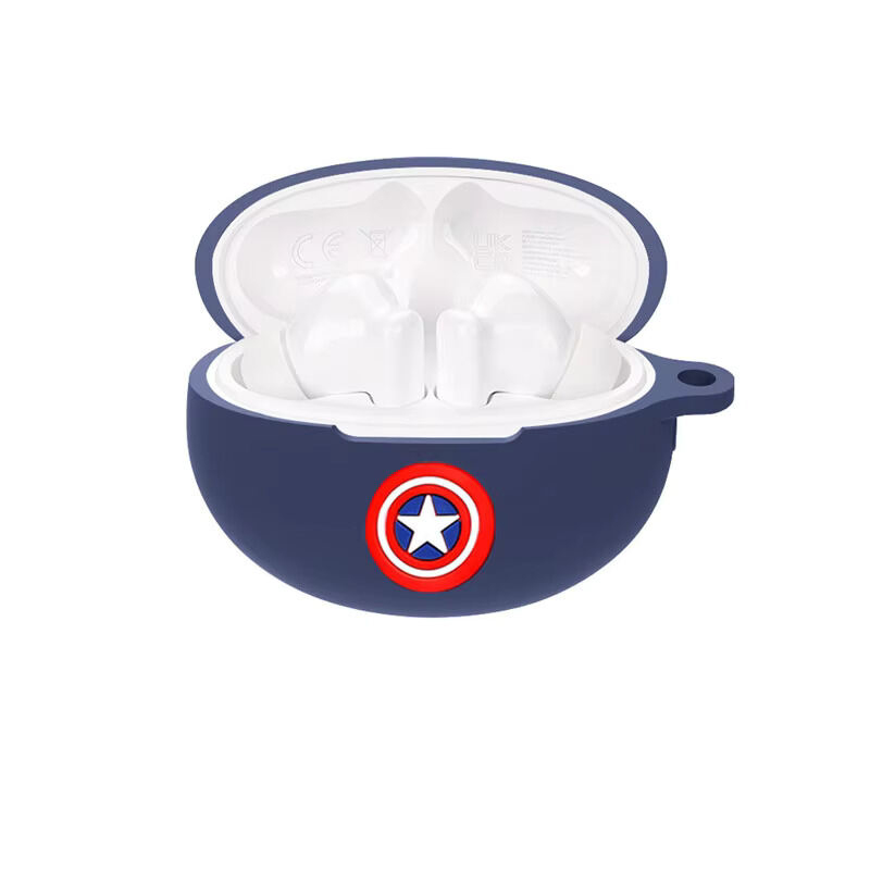 Picture of HUAWEI FreeBuds 4i Captain America Edition Only cover Premium Artificial Carrying cover Shockproof Earbuds Protective Cover Box For Buds Soft Silicone Bluetooth Headphone Cover-Blue