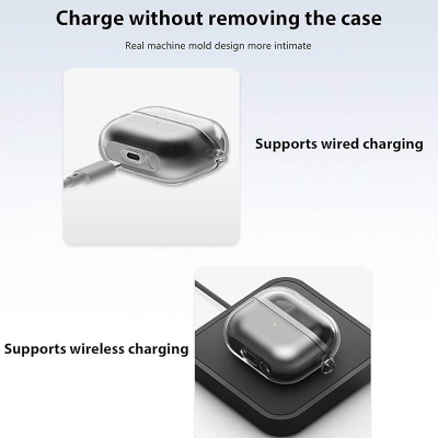 Picture of Transparent Case Samsung Galaxy Buds 3 Only cover Premium Artificial Carrying cover Shockproof Earbuds Protective Cover Box For Buds Soft Silicone Bluetooth Headphone Cover-Transparent