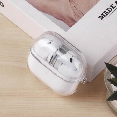 Picture of Transparent Case for Samsung Galaxy Buds 3 Pro / Samsung Galaxy Buds 3 Only cover Premium Artificial Carrying cover Shockproof Earbuds Protective Cover Box For Buds Soft Silicone Bluetooth Headphone Cover-Transparent