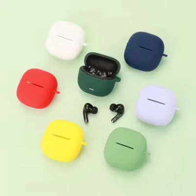 Picture of Redmi Buds 5C Only Premium Artificial Carrying cover Shockproof Earbuds Protective Cover Box For Buds Soft Silicone Bluetooth Headphone Cover-Black