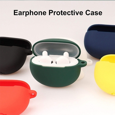 Picture of Edifier X2 Only cover Premium Artificial Carrying cover Shockproof Earbuds Protective Cover Box For Buds Soft Silicone Bluetooth Headphone Cover-Black