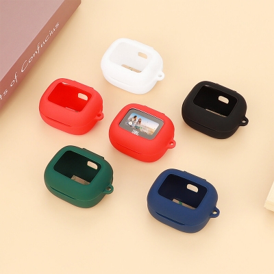 Picture of JBL Live Buds 3 Only cover Premium Artificial Carrying cover Shockproof Earbuds Protective Cover Box For Buds Soft Silicone Bluetooth Headphone Cover-Black