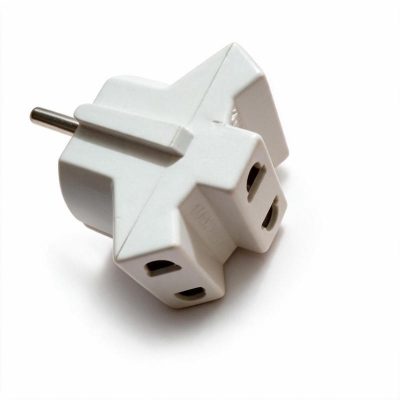 Picture of Electrical Multifunctional Socket AC 250V 2200W 10A 2 Pin 3 Way Multi Socket EU Male Plug To Multi Socket Converter 2 Pin Male Plug With 3 Point Socket Plug Connectors-Black