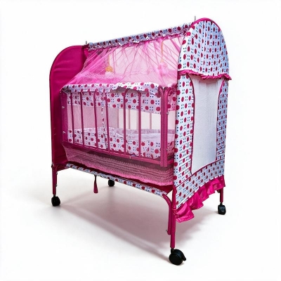 Picture of Dolna Bed For New Born Baby A Cozy Nest Cradle model no MS-118N dolna bed with mosquito net Bacchader Dolna Baby Dolna