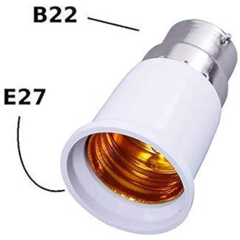 Picture of 5 Pcs Bulb Base Socket (E27 To B22) Converter Adaptor-White