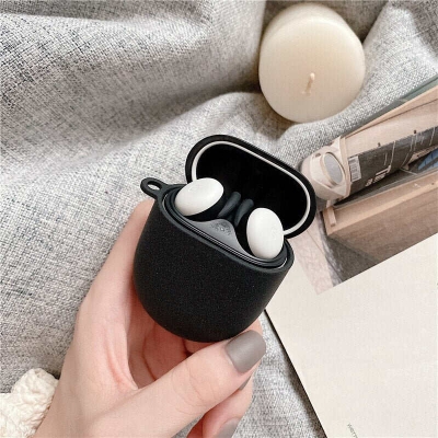Picture of Google Pixel Buds Pro Only cover Premium Artificial Carrying cover Shockproof Earbuds Protective Cover Box For Buds Soft Silicone Bluetooth Headphone Cover-Black