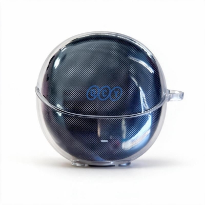 Picture of QCY HT10 AilyBuds Pro+ Transparent Only cover Premium Artificial Carrying cover Shockproof Earbuds Protective Cover Box For Buds Soft Silicone Bluetooth Headphone Cover-Transparent