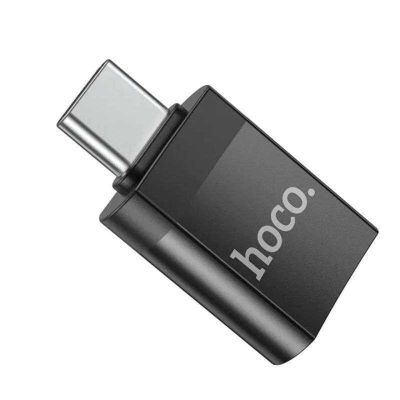 Picture of Hoco UA17 Type C Male to USB 3.0 Female Adapter-Black