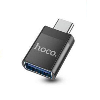 Picture of Hoco UA17 Type C Male to USB 3.0 Female Adapter-Black