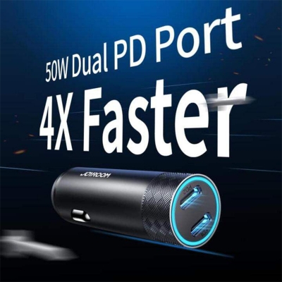 Picture of Joyroom JR-CL13 50W Dual-port PD Car Charger-Black