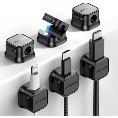 Picture of Joyroom JR-ZS368 Magnetic Cable Organizer (3PCS) _ Black-Black