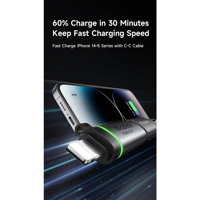 Picture of Mcdodo OT-259 36W USB-C to Auto Power Off Adapter-Black