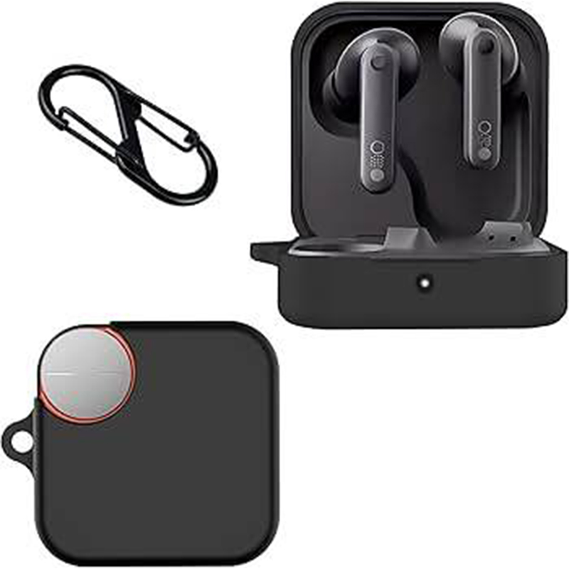 Picture of CMF Buds 2 Only cover Premium Artificial Carrying cover Shockproof Earbuds Cover Box For Buds Soft Silicone Bluetooth Headphone Cover-Black