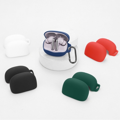 Picture of QCY Buds ANC HT15 Only cover Premium Artificial Carrying cover Shockproof Earbuds Protective Cover Box For Buds Soft Silicone Bluetooth Headphone Cover-Black