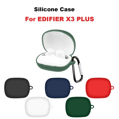 Picture of Edifier X3 Plus Only cover Premium Artificial Carrying cover Shockproof Earbuds Cover Box For Buds Soft Silicone Bluetooth Headphone Cover-Black