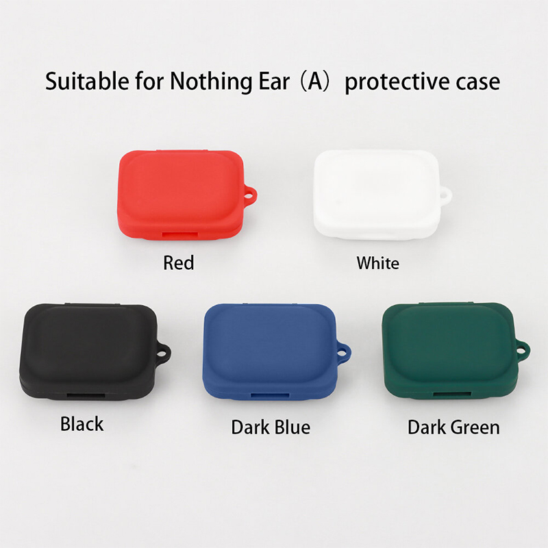 Picture of Nothing Ear (A) Only cover Premium Artificial Carrying cover Shockproof Earbuds Protective Cover Box For Buds Soft Silicone Bluetooth Headphone Cover-Black