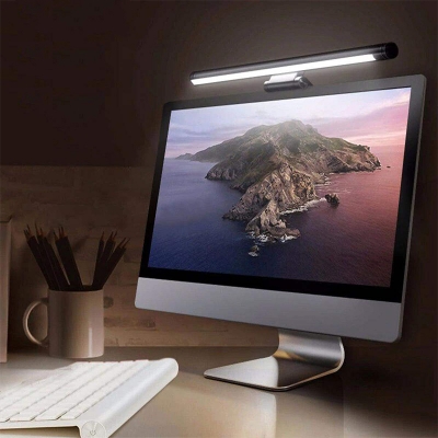 Picture of Baseus Led Desk Lamp Stepless Dimming Lamp Computer Screen Eye Protection Light LED Reading USB Powered For Office Home-Black
