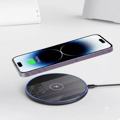 Picture of Wireless charger WiWU Starry 15W Transparent-Black
