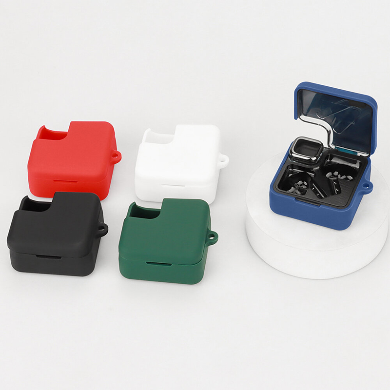 Picture of QCY MeloBuds Neo Only cover Premium cover Earbuds Cover Box For Buds Soft Silicone Bluetooth Headphone Cover-Black