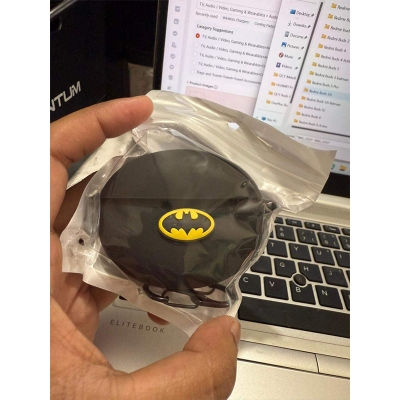 Picture of OnePlus Buds 4 Batman Edition Only cover Premium Carrying cover Earbuds Cover For Buds Soft Silicone Bluetooth Headphone Cover-Black