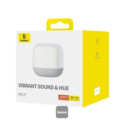 Picture of Baseus AeQur V2 Portable Bluetooth Speaker TWS Bluetooth 5.0 Wireless Speaker 360° Sound Stage Powerful Bass 3EQ Modes Speakers-Black