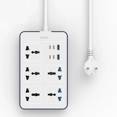 Picture of WiWU Wi-S006 20W Gan 11in1 Multifunction Power Strip-Black