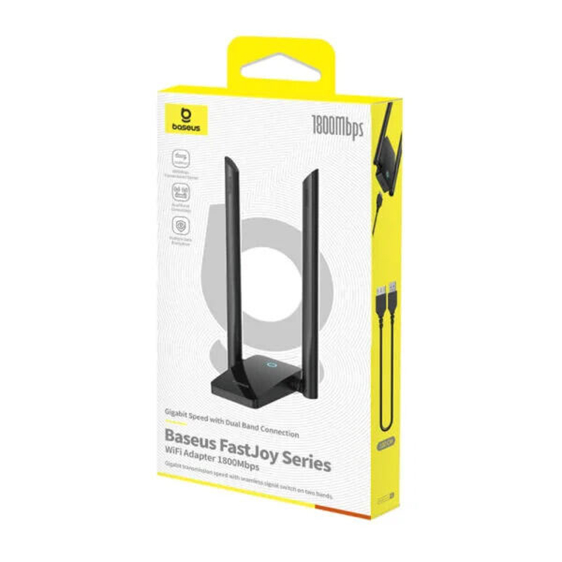 Picture of Baseus FastJoy Series WiFi Adapter 1800Mbps-Black