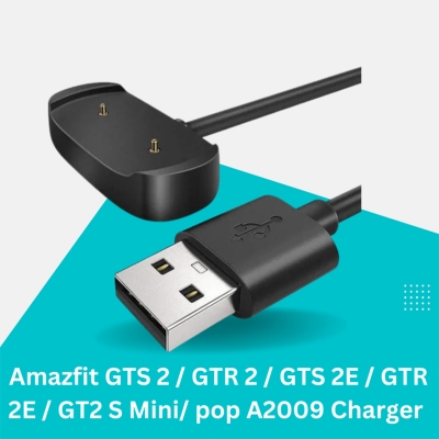 Picture of Amazfit GTS 2 / GTR 2 / GTS 2E / GTR 2E / GT2 S Mini Charger USB Charging Cable Dock-Black