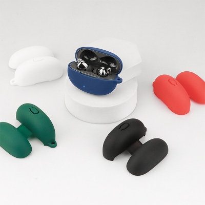 Picture of Honor Choice X5 Only cover Premium Artificial Carrying cover Shockproof Earbuds Cover For Buds Soft Silicone Bluetooth Headphone Cover-Black