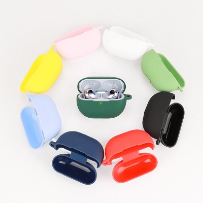 Picture of For Huawei FreeBuds Pro 4 Only cover Premium cover Shockproof Earbuds Cover Box For Buds Soft Bluetooth Headphone Cover-Black
