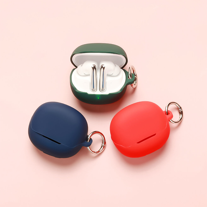 Picture of QCY MeloBuds N60 Only cover Premium Artificial Carrying cover Shockproof Earbuds Cover For Buds Soft Silicone Bluetooth Headphone Cover-Black