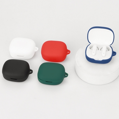 Picture of Jbl live pro 2 Only cover Premium Artificial Carrying cover Shockproof Earbuds Cover For Buds Soft Silicone Bluetooth Headphone Cover-Black