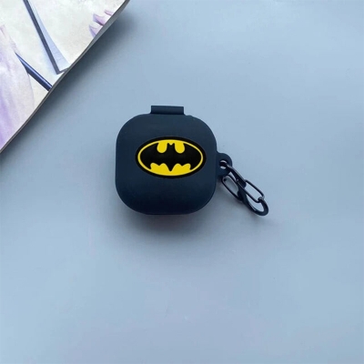 Picture of Samsung Galaxy Buds4 Pro Batman Edition Only cover Premium Artificial Carrying cover Shockproof Earbuds Cover For Buds Soft Silicone Bluetooth Headphone Cover-Black