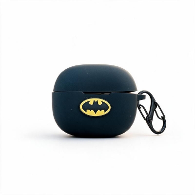 Picture of QCY MeloBuds N20 Batman Edition Only cover Premium Artificial Carrying cover Shockproof Earbuds Cover For Buds Soft Silicone Bluetooth Headphone Cover-Black