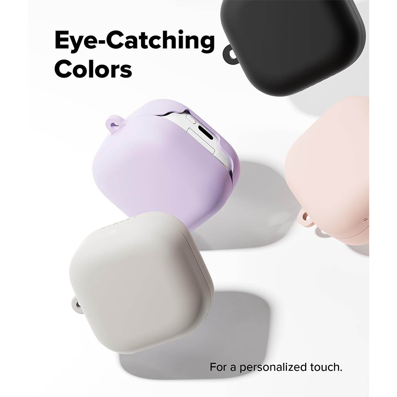 Picture of Samsung Galaxy Buds 4 Pro Only cover Premium Artificial Carrying cover Shockproof Earbuds Cover For Buds Soft Silicone Bluetooth Headphone Cover-White
