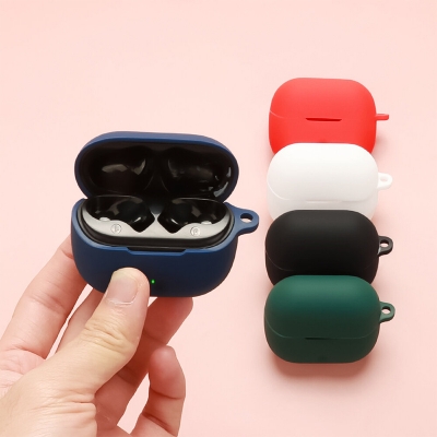 Picture of SoundPEATS Q3 pro Only cover Premium Artificial Carrying cover Shockproof Earbuds Cover For Buds Soft Silicone Bluetooth Headphone Cover-Black