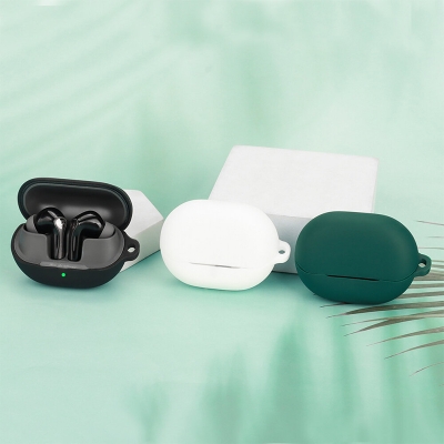 Picture of SoundPEATS Air5 Pro Only cover Premium Artificial Carrying cover Shockproof Earbuds Cover For Buds Soft Silicone Bluetooth Headphone Cover-Black