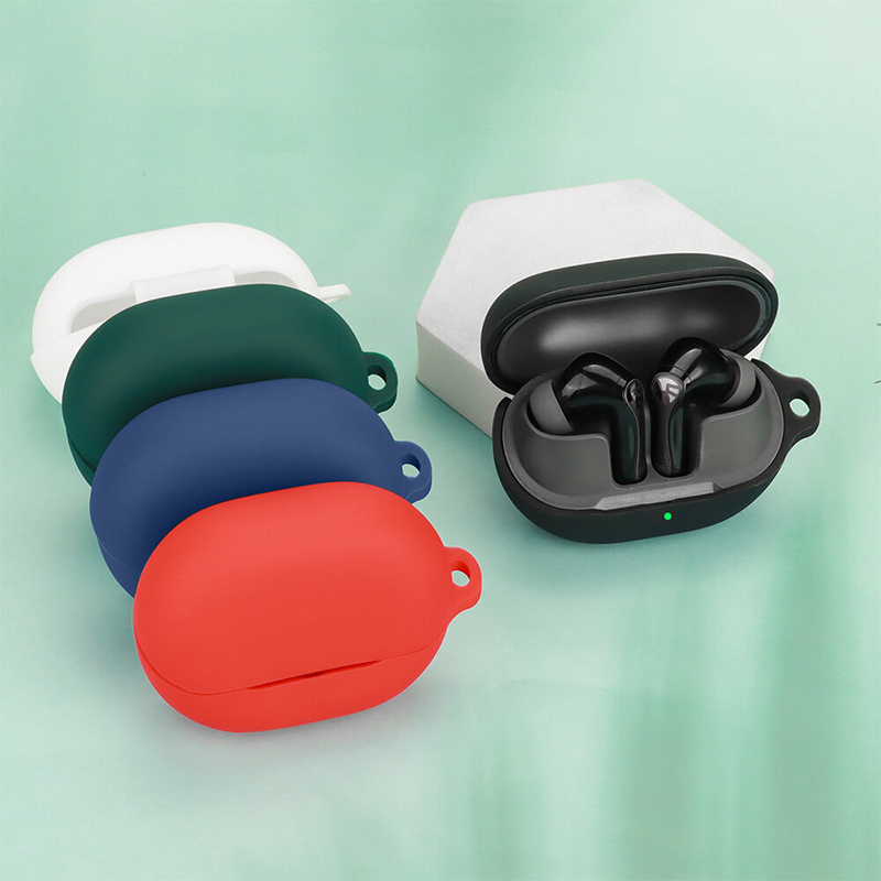 Picture of SoundPEATS Air5 Pro Only cover Premium Artificial Carrying cover Shockproof Earbuds Cover For Buds Soft Silicone Bluetooth Headphone Cover-Black