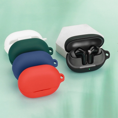 Picture of SoundPEATS Air5 Pro Only cover Premium Artificial Carrying cover Shockproof Earbuds Cover For Buds Soft Silicone Bluetooth Headphone Cover-Black