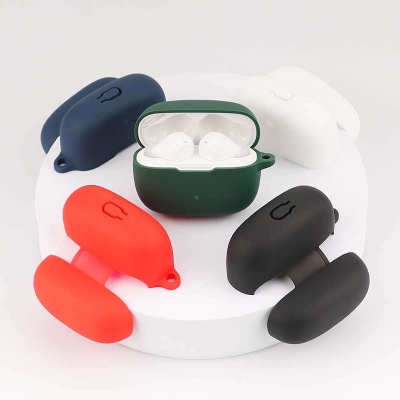 Picture of JBL Vibe Beam 2 Only cover Premium Artificial Carrying cover Shockproof Earbuds Cover For Buds Soft Silicone Bluetooth Headphone Cover-Black