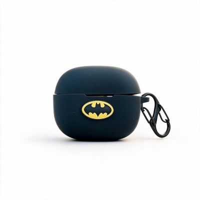 Picture of OnePlus Nord Buds 4 Pro Batman Edition Only cover Premium Artificial Carrying cover Shockproof Earbuds Cover For Buds Soft Silicone Bluetooth Headphone Cover-Black