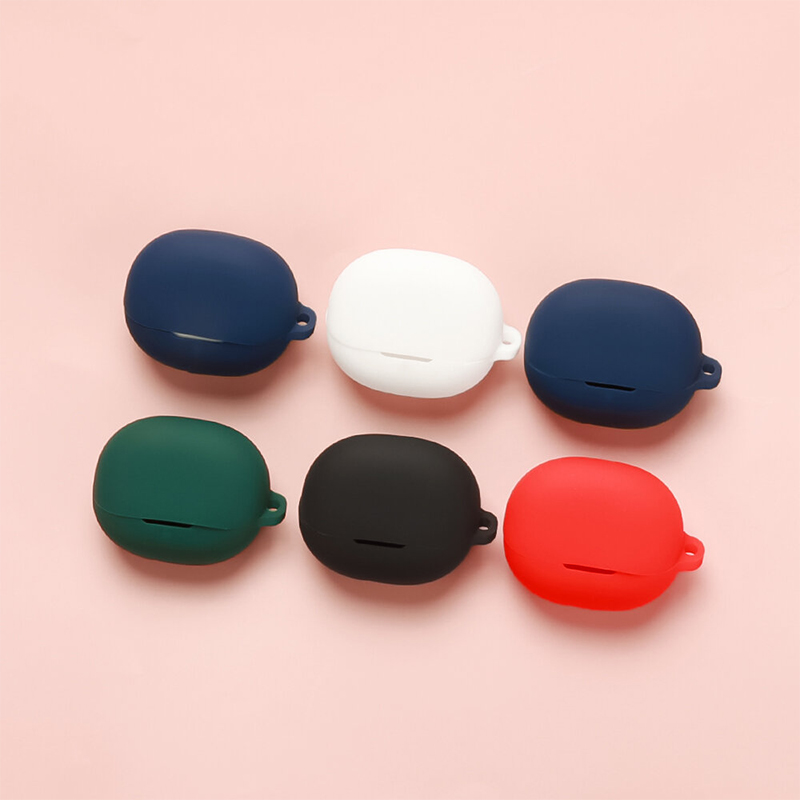 Picture of QCY MeloBuds N20 Pro Only cover Premium Artificial Carrying cover Shockproof Earbuds Cover For Buds Soft Silicone Bluetooth Headphone Cover-Black
