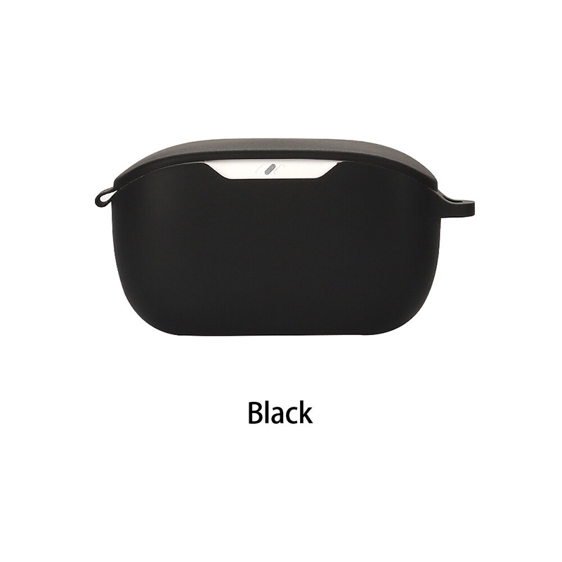 Picture of JBL Wave 100 TWS Only cover Premium Artificial Carrying cover Shockproof Earbuds Cover For Buds Soft Silicone Bluetooth Headphone Cover-Black