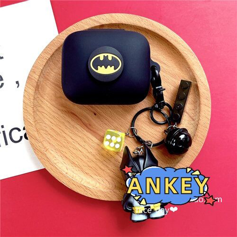 Picture of Anker Soundcore R60i NC Batman Edition Only cover Premium Artificial Carrying cover Shockproof Earbuds Cover For Buds Soft Silicone Bluetooth Headphone Cover-Black